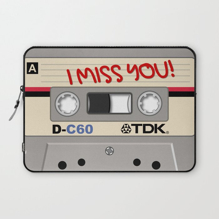 Vintage Audio Tape - TDK - I Miss You! Laptop Sleeve