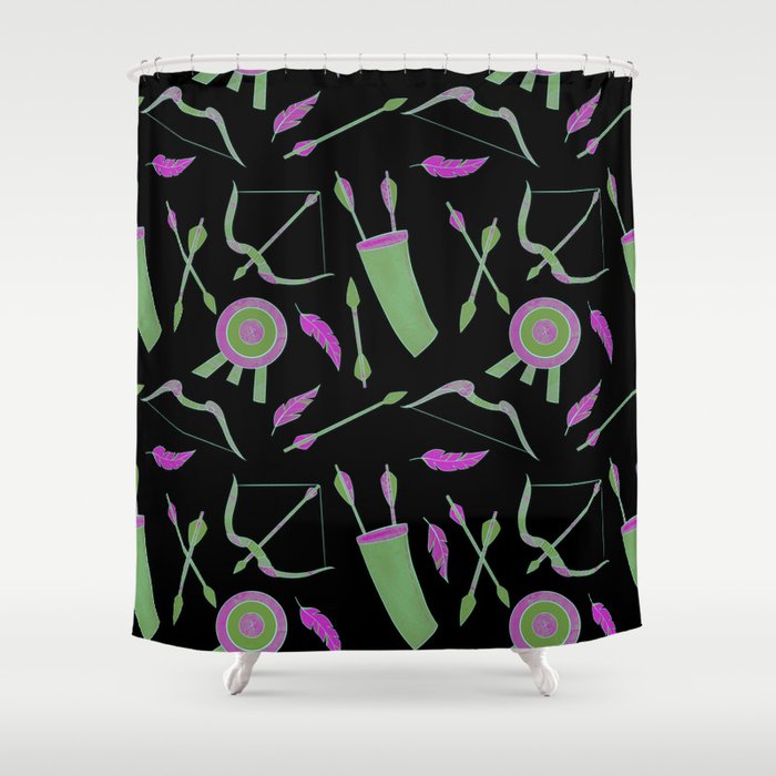 Archer's Companions (melon pop) Shower Curtain