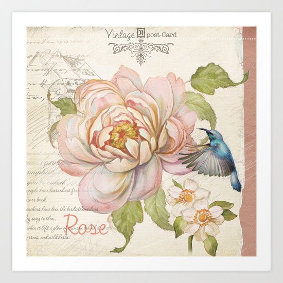 Macro flower #9 Art Print