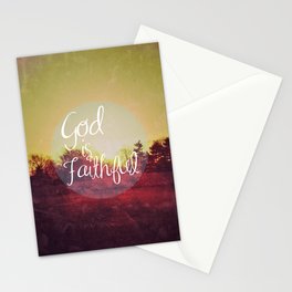 God is Faithful Stationery Card