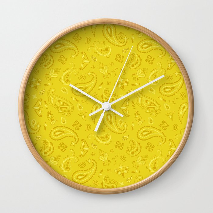 Meyer Lemon Bandana Wall Clock