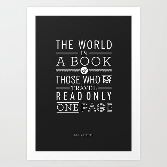 Type Poster - Saint Augustine Art Print