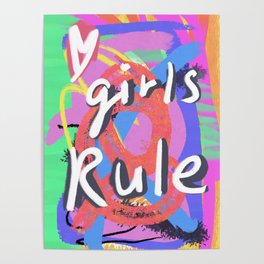girls rule art 3 Poster
