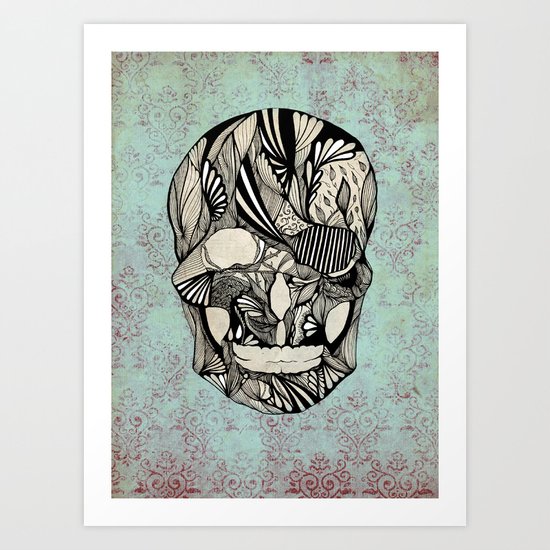 Vintage Skull Art Print
