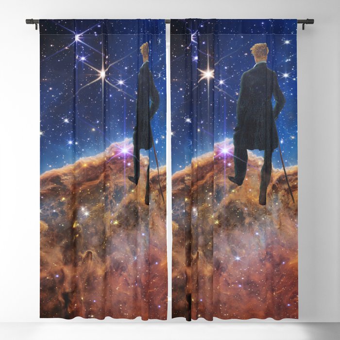 Wanderer above a Sea of Stars Blackout Curtain