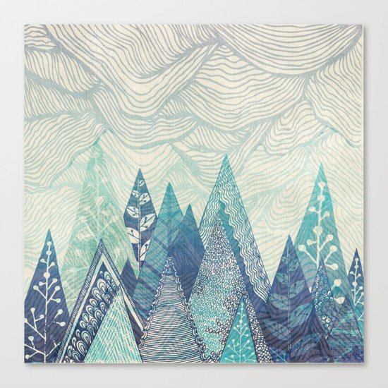 Mountain Crash Canvas Print