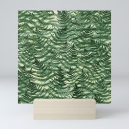 Vintage Ferns - Forest Green Mini Art Print