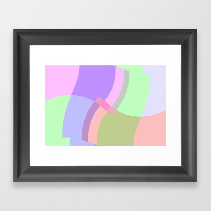 Play pastel #7 Framed Art Print