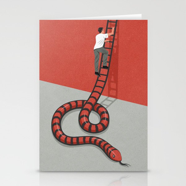 Ladder of success Stationery Cards