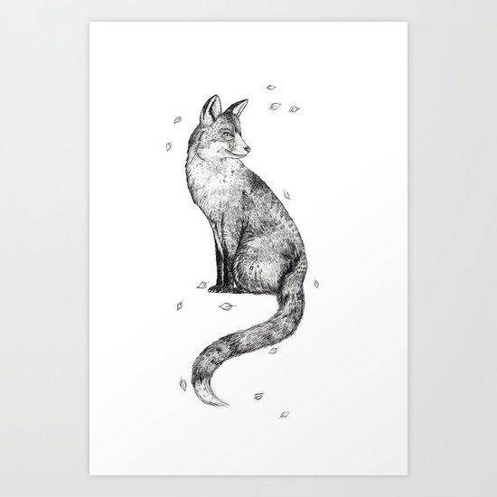 Foa // Graphite Art Print