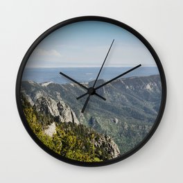 View From The Sandia Mountains Wall Clock