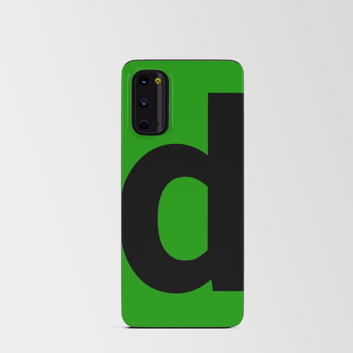 letter D (Black & Green) Android Card Case
