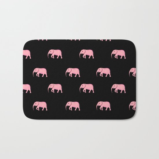 pink elephants Bath Mat