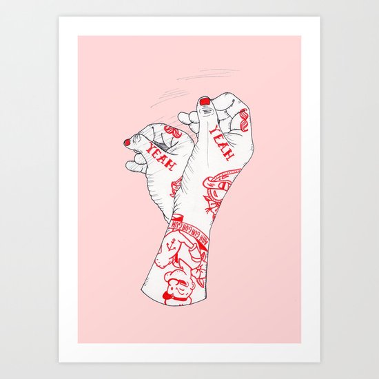 Yeah Yeah Art Print