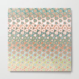 OLD FASHIONED STYLE VINTAGE ABSTRACT PATTERN GEOMETRIC STRUCTURES GRUNGE STYLE SHABBY CHIC Metal Print
