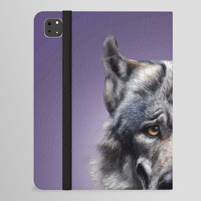 Smiling Wolf Selfie iPad Folio Case