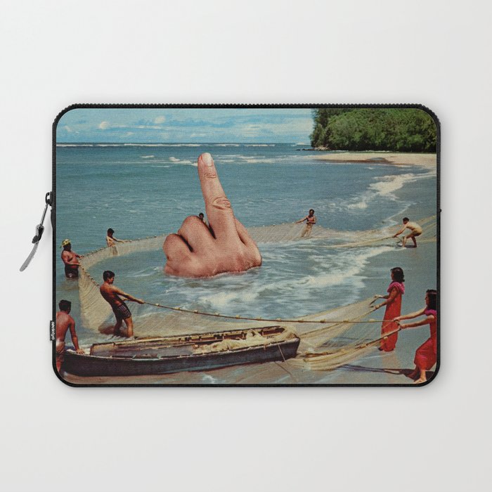 Fish Fingers - Rude catch of the day Laptop Sleeve