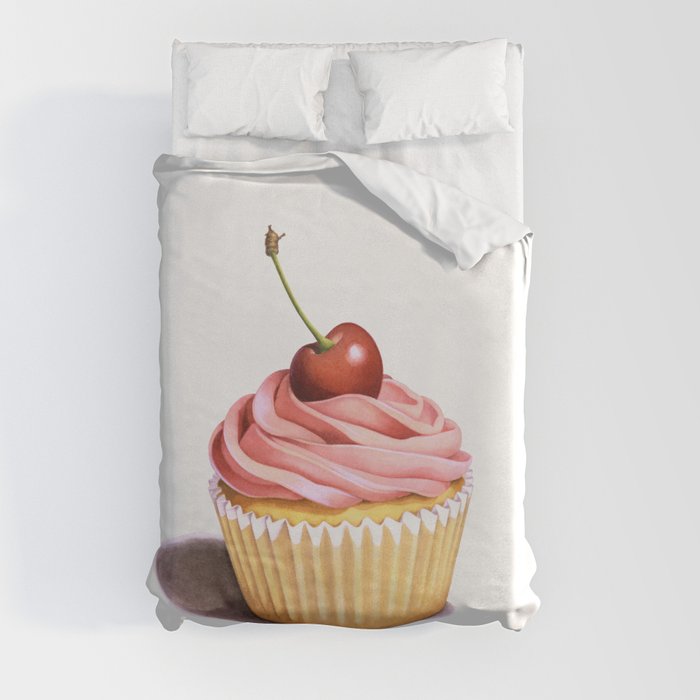 Perfect Pink Cupcake Duvet Cover