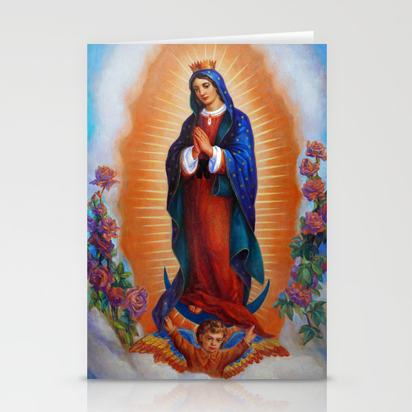 Our Lady Of Guadalupe Virgen De Guadalupe Stationery Cards By Svitozarnenyuk Society6