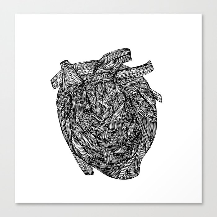 my heart is real Canvas Print