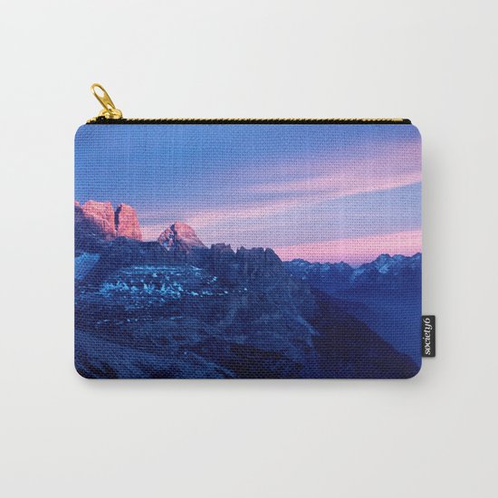 Romantic Sunset in the Snowy Mountains #2 #art #society6 Carry-All Pouch
