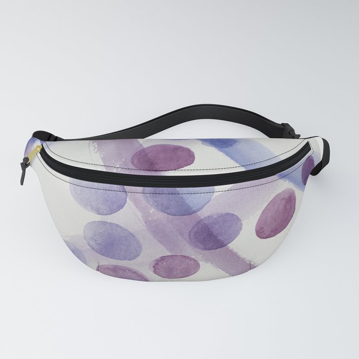 Watercolor Abstract Bubbles of Social Communication 3 Fanny Pack