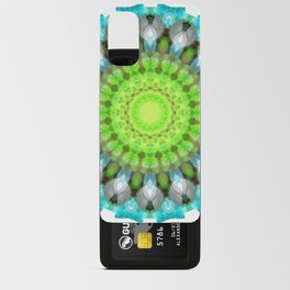 Life Force - Blue Green Gray Mandala Art Android Card Case