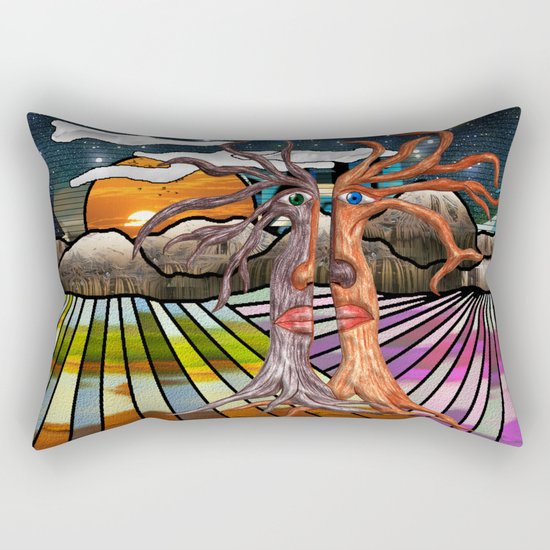 Doodlage 08 - If trees could speak Rectangular Pillow