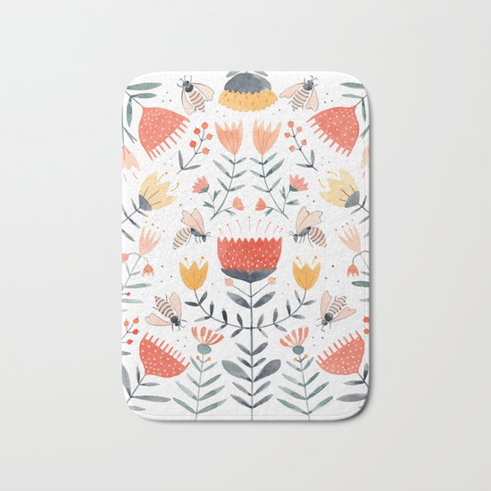Bee Well Bath Mat