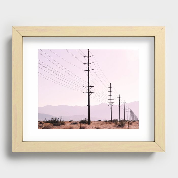 California Desert Recessed Framed Print