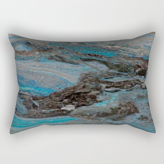 Marble, it is cool, aloof and especially elegant Rectangular Pillow