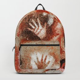 Cave Art Lascaux Hands Backpack