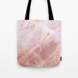 Pink Marble Texture Tote Bag
