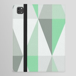 MidCentury Modern Triangles Mint Green iPad Folio Case