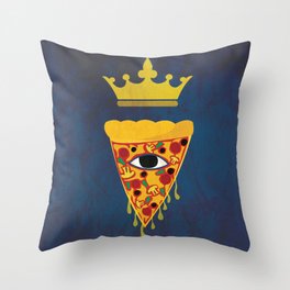 Pizza King Throw Pillow