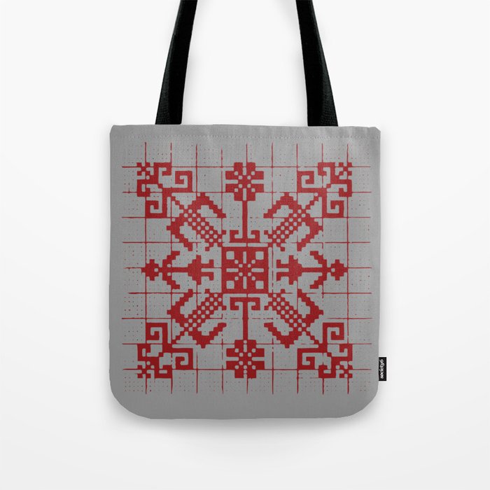 Latvian Knitting Tote Bag by RP Unique Designs