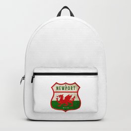 Newport Wales coat of arms flag design Backpack | Uk, Nationalcolors, Giftidea, Nationalflag, Gift, Citybreaks, City, Usk, Flags, Newport 