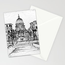 Winter in Madison Stationery Cards