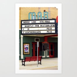 Route 66 - Mar Theater Marquee 2008 Art Print