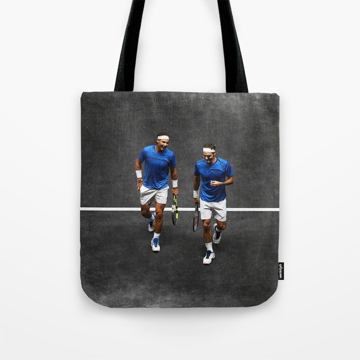 Nadal & Federer Tote Bag