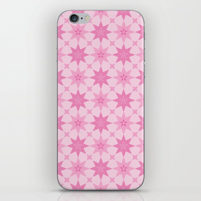 Pink Medina Morocco tile pattern. Digital Illustration background iPhone Skin