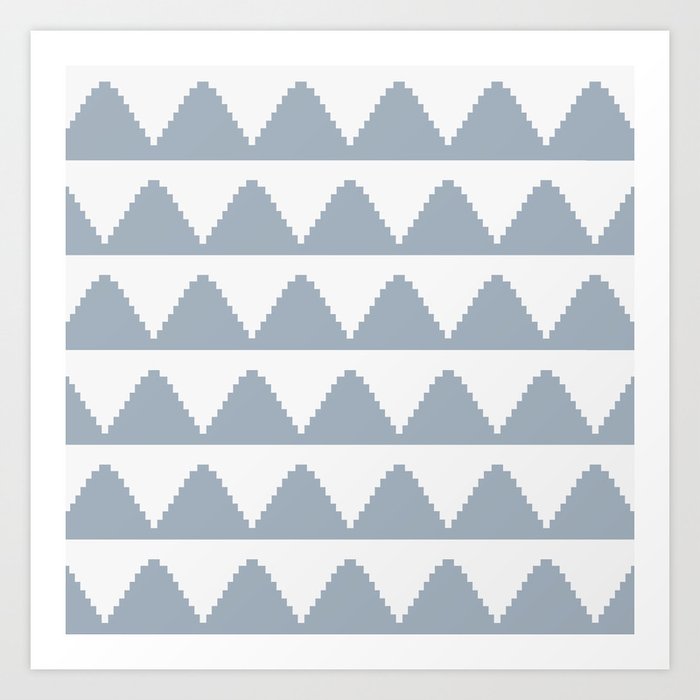 Geometric Pyramid Pattern XXV Art Print