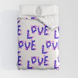 Purple and pink Strawberry Love Comforter