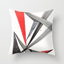 Just a Bit of Red Throw Pillow