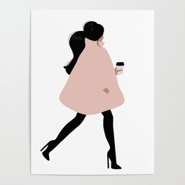 Bubble Coat Illustration by Sabina Fenn Poster