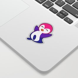 Subtle Bisexual Penguin. Bisexual penguin. bi penguins Sticker