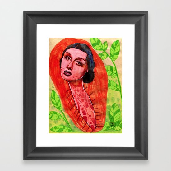 SAD CHRYSALIS Framed Art Print