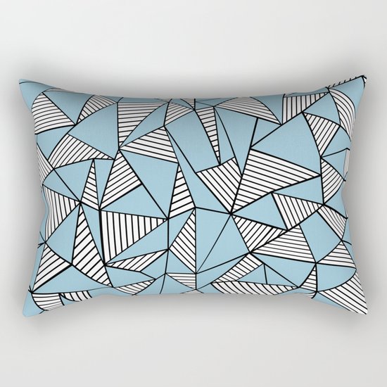 Ab Blocks Blue #2 Rectangular Pillow