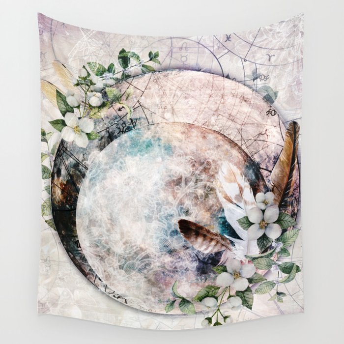 Strawberry Moon Wall Tapestry