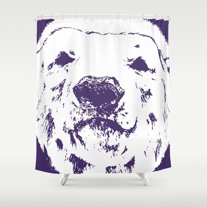 frank the Polar bear (Colour edits) Shower Curtain